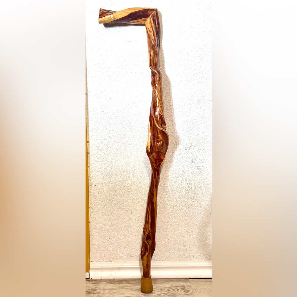 Handcrafted Diamond Willow Walking Stick - Picture 2 of 7